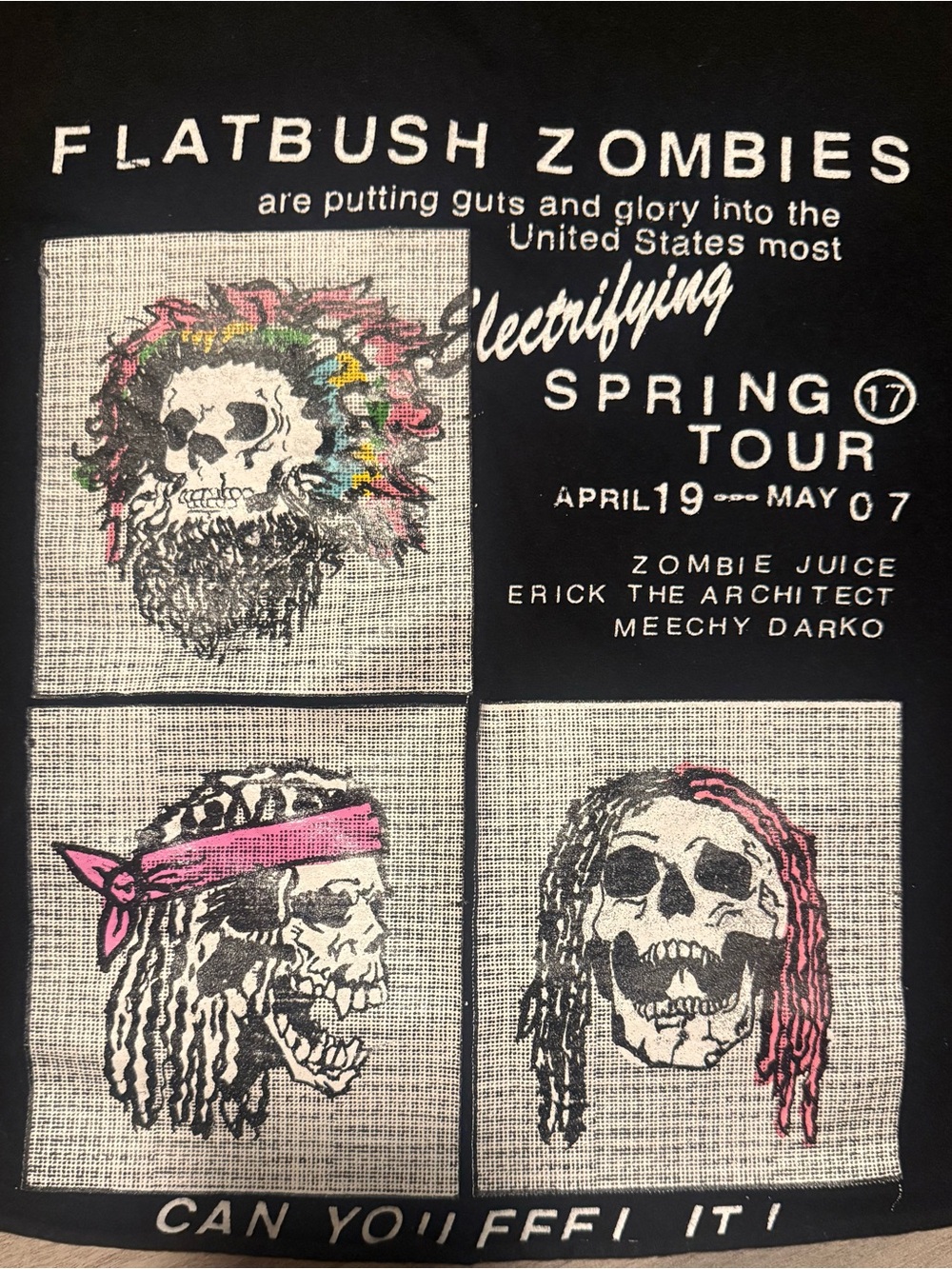 FLATBUSH ZOMBIES Electrifying Spring Tour Graphic Tee
